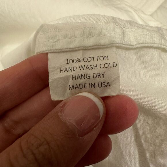 GOOD COMPANY The Wrapper Top Lagenlook Tie-Front Blouse in White - Picture 11 of 12